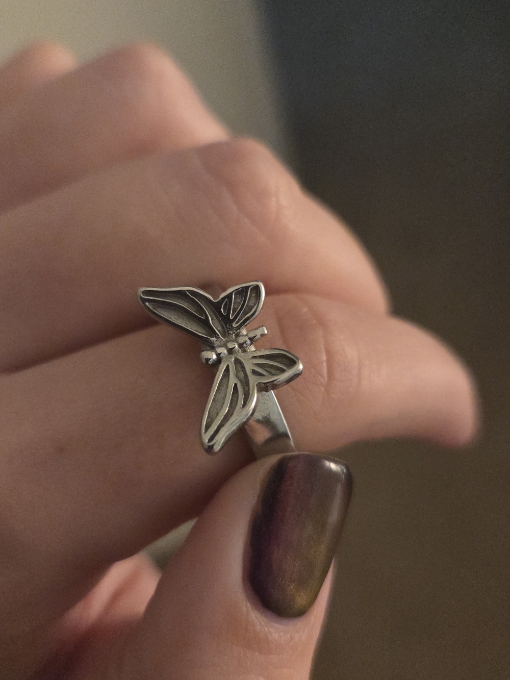 Sterling Butterfly Ring in Silver - Classic Women's Jewelry